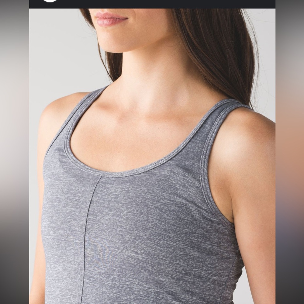 Lululemon Shirt - gray heather “Back at it Tank”